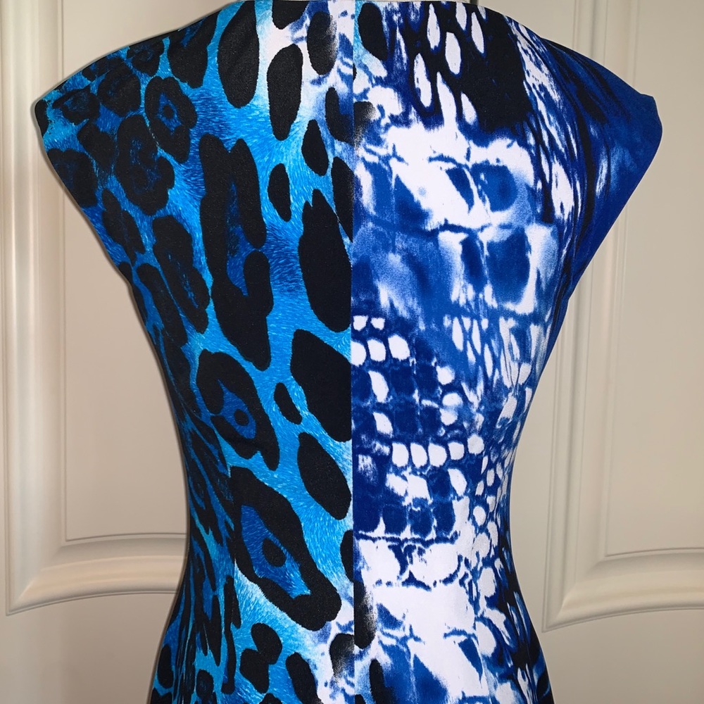 Cach’e Leopard/Snake Print Dress, Size 6 - image 7